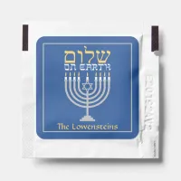 Hanukkah Hebrew Shalom Peace on Earth Hand Sanitizer Packet