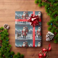 Festive Father Christmas Santa Wrapping Paper