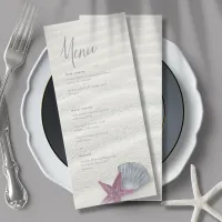 White Sands Starfish Wedding Plum/Steel Blue ID605 Menu