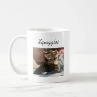 Kitty Cat Photo, Name and Pawprint  Coffee Mug