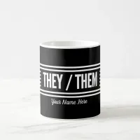 They Them in Stripes  Coffee Mug