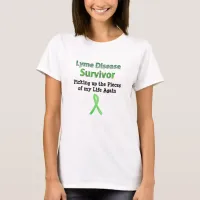 Lyme Disease Survivor Black Tshirt