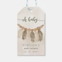 Oh Baby Gender Neutral Boho Baby Shower Invitation Gift Tags