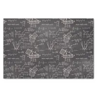 Math Physics on Blackboard Geegy Gift for Teacher Tissue Paper