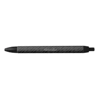 Modern Elegant Black and Grey Striped  Pen