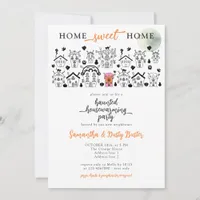 Halloween Funny Haunted House Housewarming Party Invitation