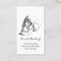 Skull Tarot Reading Business Card