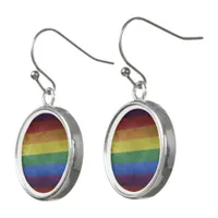 LGBT Rainbow Pride Flag Retro Style Earrings