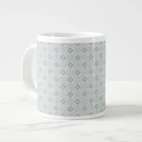 Seamless Sea Themed Pattern Giant Coffee Mug