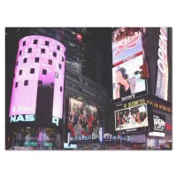 Times Square in New York City (pink) Tissue Paper