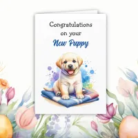 Congratulations on the New Puppy! Labrador Card