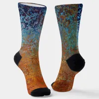 Rusty, Verdigris, Grunge Steampunk  Socks