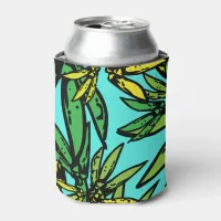 Tropical Exotic Stylish Plants Pattern Can Cooler