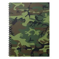 Military Green Camouflage Pattern Notebook