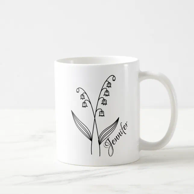 Personalized Birth Flower With Name - MAY Coffee Mug