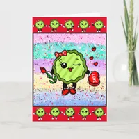 Be My Valentine Pickle | Funny Holiday Pickle  Card