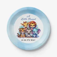 A Little Peanut is on It's Way | Baby Shower Paper Plates