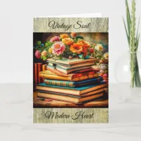 Vintage Soul Modern Heart Birthday Card