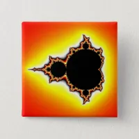 Fire Mandelbrot Pinback Button