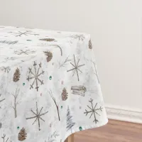 Boho Twigs & Pinecone Christmas ID986 Tablecloth