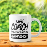 Funny Life Coach .. Hashtag Grandmom Giant Coffee Mug
