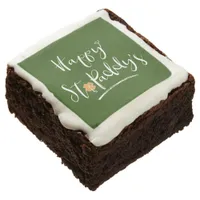 Happy St. Paddy's Orange Shamrock ID336 Brownie