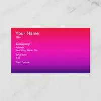 Spectrum of Horizontal Colors - 4 Business Card