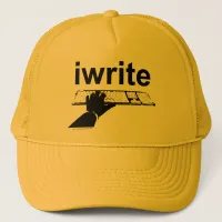 I Write Epic Author Slogan Bold Unique Design Trucker Hat