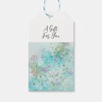 Trendy Modern Floral botanical Gift Tags