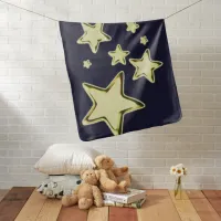 Golden Starburst Baby Blanket