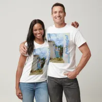 Portugal Algarve Fishing Village Scene T-Shirt