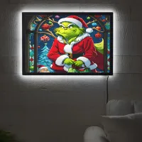 The Grinch prepares for Christmas mischief LED Sign