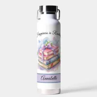 Trendy 'Happiness is Reading' Water Bottle