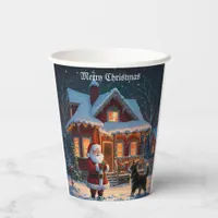 A Merry Festive Christmas Holiday  Paper Cups