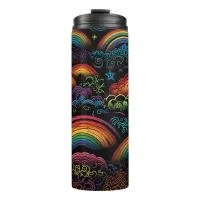 Rainbow LGBYQ Design Thermal Tumbler