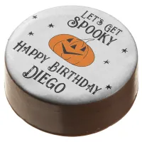 Halloween Birthday Pumpkin Let's Get Spooky Gothic Chocolate Covered Oreo