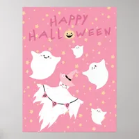 Boo Pastel Halloween Decor Pink Nursery Lil Ghost