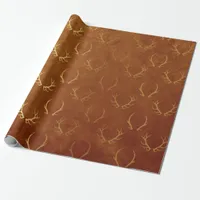 Gold Foil Thanksgiving Wrapping Paper