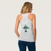 Airplane Illustration Tank Top