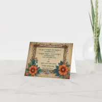 Elegant Vintage Floral Wedding Invitation Design