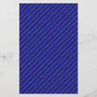 Thin Black and Blue Diagonal Stripes Flyer