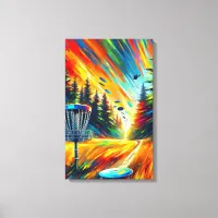 Abstract Disc Golf Art Canvas Print