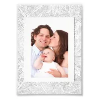 Family Modern One Photo Ornamental Pattern