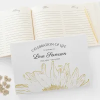 Yellow Sunflower Graphic Celebration of Life   Guest Book