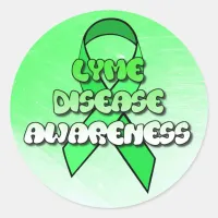 Lyme Disease Awareness Ribbon Stickers