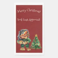 Cheeky Christmas Troll and Tree Delight  Paper Guest Towels