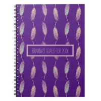 Pretty Feathers Goals Notebook