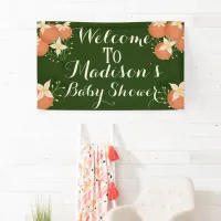 A Little Cutie is On The Way-Orange, Dark Green Banner