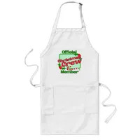 Christmas Crew Member Fun Family Motto Long Apron