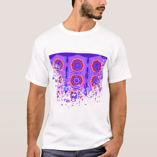 Mandala colorful geometric lace T-Shirt